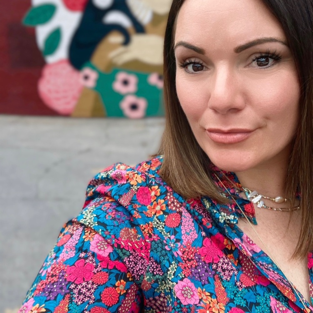J.Crew Women’s Liberty Art Button Up Floral Shirt